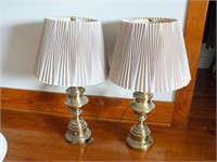 PAIR OF MATCHING BRONZE LAMPS