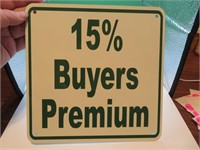 15% Buyer's Premium added to all winning bids!!
