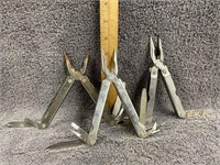 Lot of (3) Leatherman Multi Tool Knives