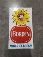 Vintage Borden Milk & Ice Cream Sign