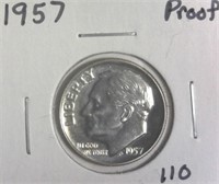 1957 Silver Proof Roosevelt Dime