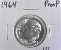 1964 Silver Proof Roosevelt Dime