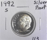 1992-S Silver Proof Roosevelt Dime
