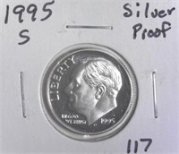 1995-S Silver Proof Roosevelt Dime