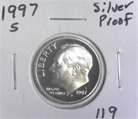 1997-S Silver Proof Roosevelt Dime