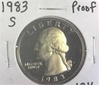 1983-S Proof Washington Quarter