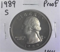 1989-S Proof Washington Quarter
