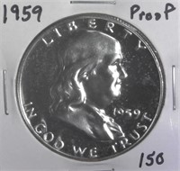 1959 Proof Franklin Half Dollar