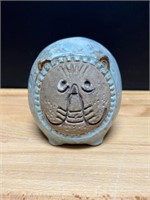 Vintage Clay Cat Coin Bank - Made in Japan
