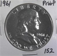 1961 Proof Franklin Half Dollar