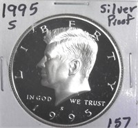 1995-S Silver Proof Kennedy Half Dollar