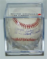 WAYNE GRANGER AUTOGRAPHED MLB BASEBALL JSA COA