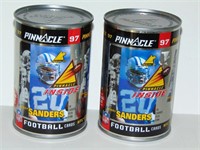 2 PINNACLE BARRY SANDERS DETROIT LIONS NFL CARDS