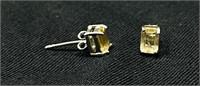 BRIGHT 2CT CITRINE STERLING SILVER EARRINGS