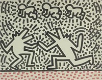 KEITH HARING MARKER DRAWING ON PAPER (AMERICAN)