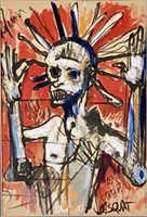 JEAN-MICHEL BASQUIAT ABSTRACT PAINTING (1960-1988)