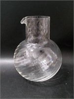Vintage Signed Steuben Swirl Crystal Water Jug