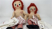 Vintage Raggedy Anne Dolls Stuffed Dolls