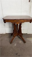 Pristine Eastlake Carved Antique Side Table