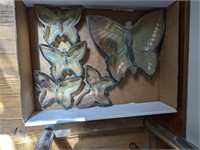 Modern Carnial glass butterfly set