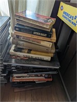 stack of bodern and vintage books