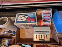 Tray lot vintage slot machines cards etc