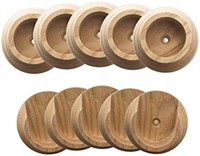 Wood Closet Rod Holders  5 Pairs