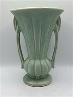 Vintage McCoy Double Handle Matte Aqua Green Vase