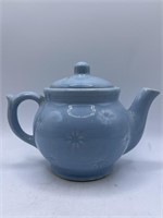 Vintage Shawnee Pottery Teapot Blue Snowflake Patt