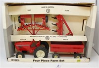 Four Piece Farm Set, red