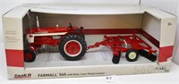 Farmall 560 with disk, gold settlement bulb