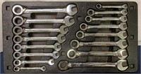 Craftsman 16 pcs gear wrench set std and metric
