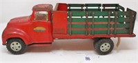 Vintage Tonka metal truck, green stake sides