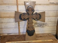 Wood and metal cross