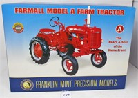 Farmall model A farm tractor, Franklin Mint