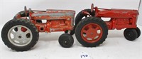 2 - Hubley M tractors, NF & WF, vintage