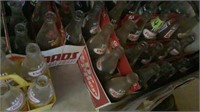 Soda bottles in crates/carriers