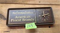 Christian Brother Brandy Clock Sign & Old Style