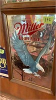 Miller High Life mirrored wall hanging