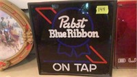 Pabst Blue Ribbon lighted wall hanging