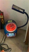 Bud Light clock & light