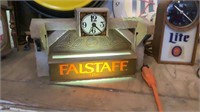 Falstaff Beer light wall clock