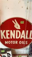 Kendall Motor Oils Sign, 2ft diameter