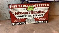 This Farm Protected Missouri Ruralist sign