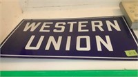 Western Union Sign PORCELAIN