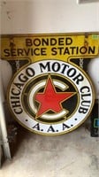 Bonded Service Station Chicago Motor Club A.A.A