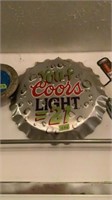 You + Coors Light =21 Bottle Cap