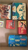 Vintage kids toys, puzzles, 3-D viewer, pic up