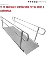 Wheelchair Ramp & Rails, 10'