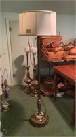 Tall floor lamp with shade, very heavy base with